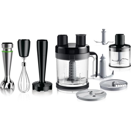 Braun Multiquick 9 MQ 9187XLI Hand Blender - Premium Black Brushed Stainless Steel for Effortless Cooking!
